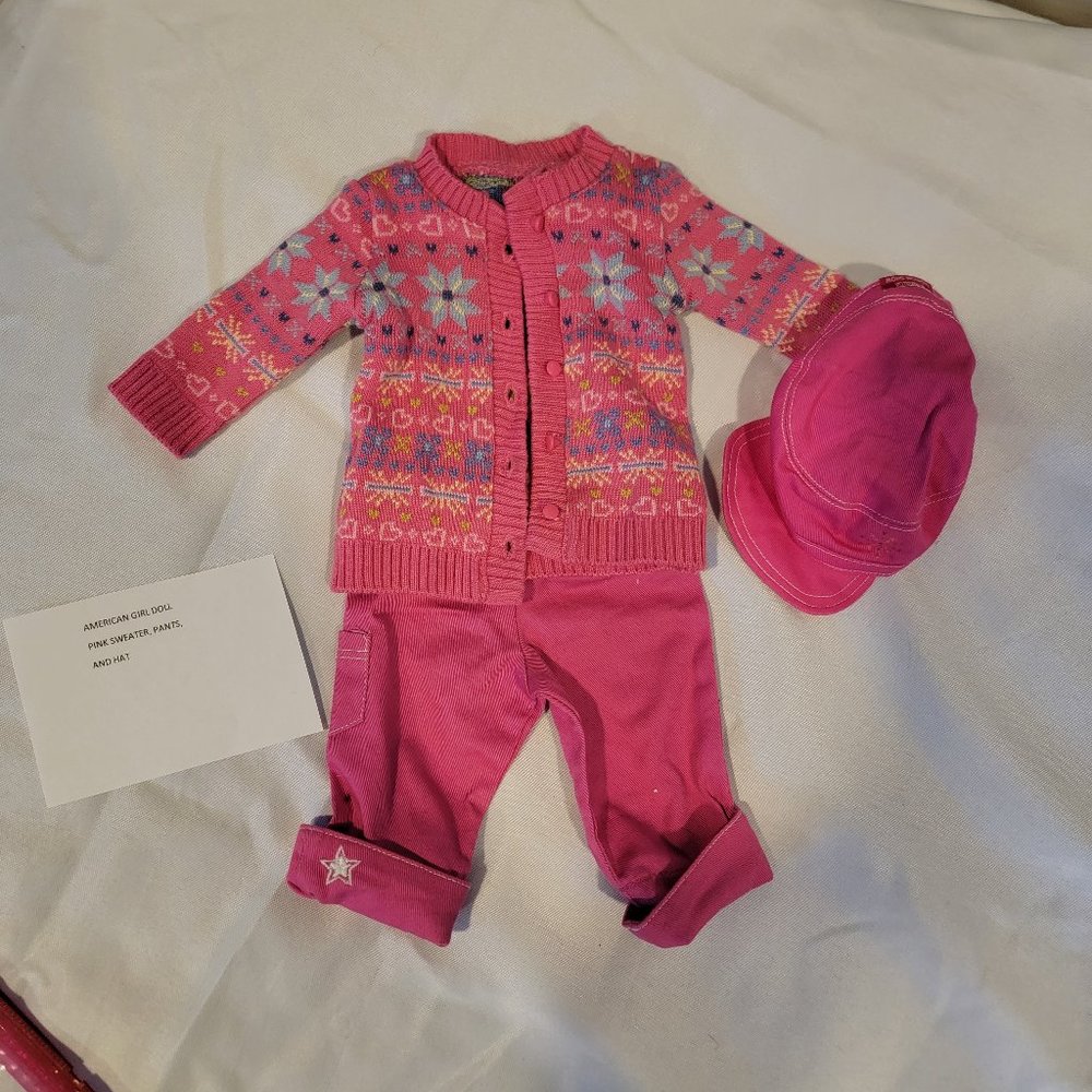 American Girl Doll Pink Outfit